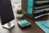 Post-it Dispenser Sticky Dispenser, 3x3 in, Black & Silver, Easy One Handed Dispensing (STL-330-B)