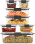 Rubbermaid Brilliance Storage 14-Piece Plastic Lids | BPA Free, Leak Proof Food Container, Clear