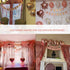 Rose Gold Birthday Party Decorations, Happy Birthday Banner, Rose Gold Fringe Curtain, Heart Star Foil Confetti Balloons, Hanging Swirls for Women Girls Birthday Princess Party