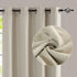 jinchan Linen Textured 72 inch Long Room Darkening Greyish Beige Curtains for Bedroom Light Reducing & Thermal Insulating Curtain Panel One Panel