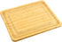 Bamboo Cheese Board and Charcuterie Boards/Serving Tray with Built-in Compartments and Juice Groove for Cheese, Meat and Fruit (13" x 15.9")