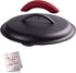 Cast Iron Lid - Fits 10-Inch" Lodge Skillet Frying Pans or Braiser + Silicone Handle Holder + Care Guide - 25.4-cm Pre-Seasoned Universal Replacement Cover - Indoor/Outdoor, Oven, Open Fire, BBQ Safe
