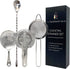 TheBarsentials Cocktail Strainer Set Stainless Steel Bar Tool with Stirring Spoon - Hawthorne Strainer, Julep Strainer, Fine-Mesh Strainer/Sifter