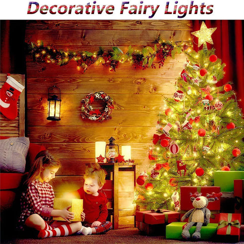ZAECANY LED String Lights 99ft 300 LEDs Fairy String Lights for Bedroom, Patio, Indoor/Outdoor Copper String Lights for Birthday, Wedding, Party, Plug in Fairy Lights with Remote, 8 Modes Warm White