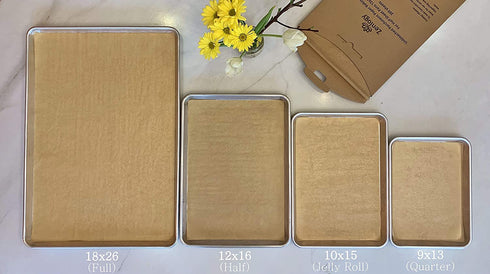 Zenlogy Parchment Paper Sheets 9x13 (200 Sheets) Unbleached Parchment Paper for Baking - Precut Parchment Liners are the Exact Fit for Quarter Sheet Pans