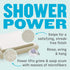 E-Cloth Shower Cleaning Kit, Reusable Microfiber Cleaning Cloth, Ideal Shower Cleaner for Glass, Tile, Ceramic, Bathroom and Bathtub, 100 Wash Guarantee, Ivory, 2 Cloth Set