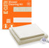 E-Cloth Shower Cleaning Kit, Reusable Microfiber Cleaning Cloth, Ideal Shower Cleaner for Glass, Tile, Ceramic, Bathroom and Bathtub, 100 Wash Guarantee, Ivory, 2 Cloth Set