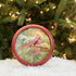 Mark Feldstein Wild Wings December Dawn Cardinal Round Red Frame 8 Inch Bird Sound Wall Clock