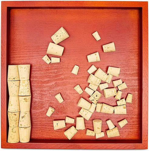 Bright Creations Wine Cork Board Frame Kit (2 Pack) 12 Inches, Red Brown