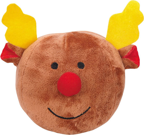 Grriggles Snowball Gang Dog Toys, 5" Reindeer