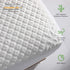 Twin Size Bed Waterproof Bamboo Mattress Protector-Cooling Fitted Mattress Pad Cover with Deep Pocket Up to 15''