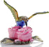 Hummingbird Figurine Hinged Trinket Box Decorative Jewelry Boxes for Ring - Hummingbird on Pink Flowers Figurine Collectibles