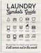 Stupell Industries Laundry Symbols Guide Typography Wall Plaque, 10x15, Multi-Color
