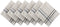 DII Kitchen Essentials Everyday French Stripe Tabletop Collection, Napkin Set, 20x20, Taupe/Black, 6 Piece