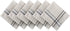DII Kitchen Essentials Everyday French Stripe Tabletop Collection, Napkin Set, 20x20, Taupe/Black, 6 Piece