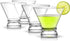 JoyJolt 4-Piece Afina Cocktail Glasses Set, Martini Glasses- 8-Ounces