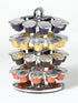 Nifty Nespresso Capsule Carousel 40 Coffee Pod Storage Holder, Spins 360-Degrees, Lazy Susan Platform, Modern Chrome Design, Home or Office Kitchen Counter Organizer