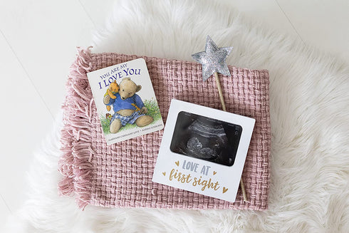 Tiny Ideas Love at First Sight Sonogram Keepsake Photo Frame, Ultrasound Photo Frame for Baby Girl or Baby Boy
