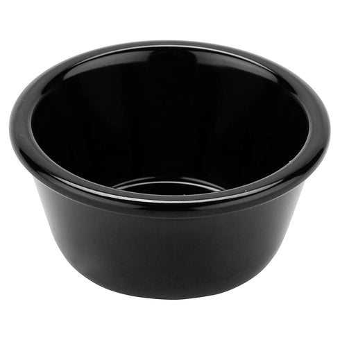 GET Enterprises RM-388-BK 3 oz. Ramekin, Break Resistant, Melamine, Black (Pack of 12)