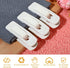 Velvet Hangers Clips Flocked Finger Clips Velvet Clothes Clips Strong Pants Hangers Clips for Slim-line Clothes Velvet Hangers (Beige,48 Pieces)