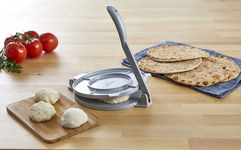IMUSA USA 8-in. Aluminum Tortilla Press, 8 Inch, Silver