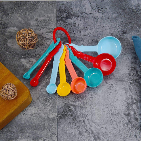 The Pioneer Woman Timeless Beauty 8-Piece Melamine Measuring Spoon Set