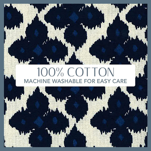 Elrene Home Fashions Everyday Casual Prints Assorted Kitchen Towels, Cotton Dish Towels, 17 Inches by 28 Inches, Indigo Blue, Set of 4