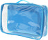 Large Clear Travel Packing Cube/See-Through PVC Organizer for Suitcase/Multipurpose Pouch w/Handle/Dress Shirts, Pants, Cashmere, Sweaters & Seasonal Linen Storage Protection (Turquoise)