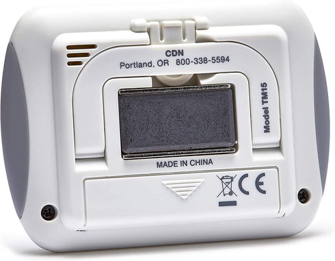 CDN TM15 Kitchen Timer, Extra Large Big Digits, Loud Alarm, Magnetic Backing, Stand- White -