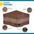 Duck Covers Ultimate Waterproof 32 Inch Square Fire Pit Cover