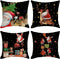 Christmas Throw Pillow Cover, 18 x 18 Inch Winter Holiday Rustic Farmhouse Cushion Case for Sofa Couch Set of 4
