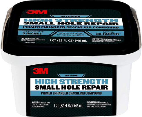3M High Strength Small Hole Repair, Primer Enhanced Spackling Compound, 32 oz.