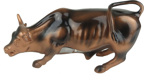 Official Bronze Wall Street Bull Stock Market NYC Figurine Statue (Small 3.5")
