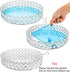 Hedume Mirrored Crystal Vanity Tray, 10 Inches Crystal Cosmetic Makeup Tray, Ornate Decorative Tray for Perfume, Jewelry and Makeup