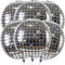 Big, Silver Disco Ball Balloons - 22 Inch, Pack of 6 | 4D Sphere Round Metallic Disco Balloons for Disco Party Decorations | Disco Ball Decorations for Bachelorette Party Decorations, 70s Theme Party
