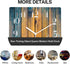 Wooden Wall Clock Silent Non-Ticking ,Blue Brown Gray Wood Grain Cracks Retro Wooden Square Rustic Coastal Wall Clocks Décor for Home Kitchen Living Room Office, Battery Operated(12 Inch)