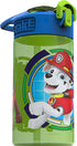 Zak Designs Kids Spout Cover and Built-in Carrying Loop Made of Plastic, Leak-Proof Water Bottle Design (16 oz, BPA-Free), 1 Count (Pack of 1), Paw Patrol (Rocky, Rubble & Chase)