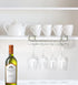 Ybmhome Under The Shelf Mug Cups Wine Glasses Metal Storage Hanging Holder Rack, for Kitchen Pantry Cupboard Chrome 2213 (1)