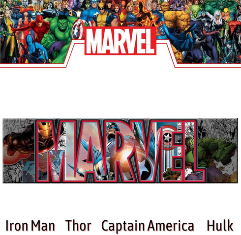Silver Buffalo Marvel Canvas Avengers Letters Wall Art, 30 x 12 inches