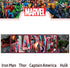 Silver Buffalo Marvel Canvas Avengers Letters Wall Art, 30 x 12 inches
