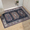 Wemina Vintage Oriental Small Rug Non Slip Traditional Bohemian Distressed Medallion Rug Indoor Bedroom Living Room Dining Home Accent Carpet?2' x 3'?Navy