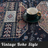 Wemina Vintage Oriental Small Rug Non Slip Traditional Bohemian Distressed Medallion Rug Indoor Bedroom Living Room Dining Home Accent Carpet?2' x 3'?Navy