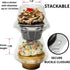Sweet Aloha Individual Cupcake Container - Clear Plastic - Single Compartment Cupcake Carrier - Individual Cupcake Holder - Deep Dome - Stackable - BPA-Free - (Pack of 50)