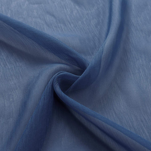 Navy Blue Sheer Curtains 108 Inches Long for Living Room 2 Panel Sets Dark Blue Window Curtains for Bedroom 52x108 Inch Length