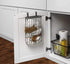 Spectrum Diversified Ashley Over-The-Cabinet Dispenser Plastic Holder for Kitchen Storage & Organization, Under Sink Organizer for Recycling Grocery Bags, One, Industrial Gray