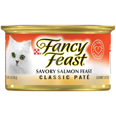Fancy Feast Gourmet Salmon Feast Cat Food, 3 oz
