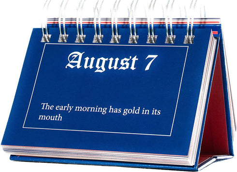 Benjamin Franklin Quotes Daily Flip Calendar - Perpetual 365 Days of Wisdom from Poor Richards Almanack for Motivation Inspiration Home Office Desk Decor