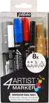 Pebeo 4Artist Marker, Set of 8 Assorted Oil Paint Markers