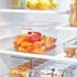 iDesign 71230 Plastic Bin, Kitchen Storage Organizer for Refrigerator, Freezer and Pantry, 8" x 8" x 6", BPA-Free, Medium, Clear