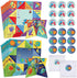 36 Pieces Valentines Cootie Catcher Games Valentine Origami Games Valentines Cootie Catcher Paper Fortune Cards Teller Paper with Envelopes and Stickers for School Classroom Valentines Party Favors